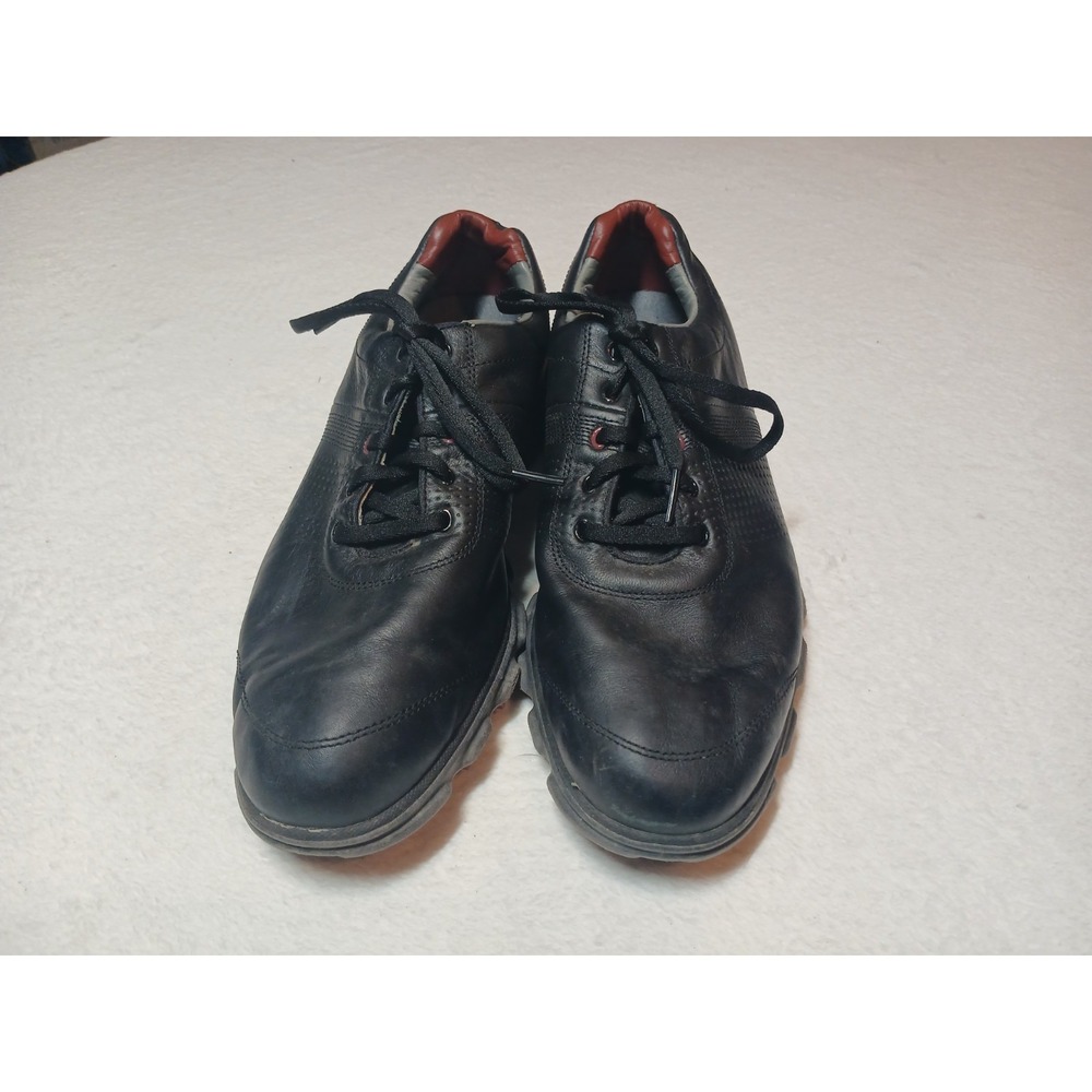 FootJoy DryJoys Tour Golf Shoes Mens Size 10.5 M Black Leather 53577 FJ‎